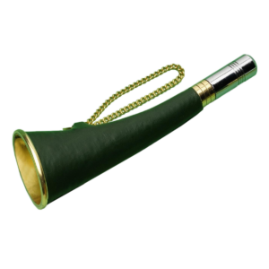 Signaalhoorn met leer 15cm