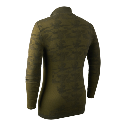 Deerhunter Camou Wol Underwear Shirt met ritsluiting