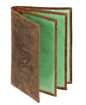 Lederen documenten etui hert