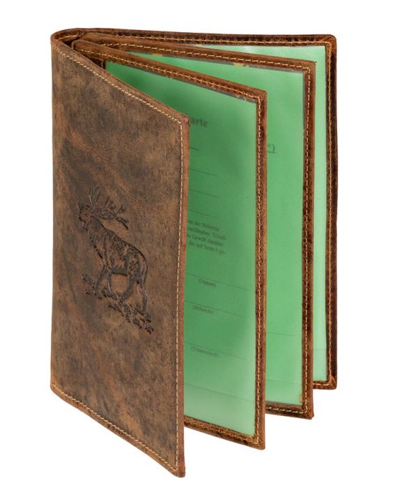 Lederen documenten etui hert