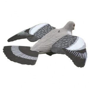 lokvogel vliegende duif 41cm met EVA (foam) vleugels geflockt