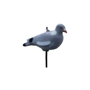 lokvogel duif vol incl. pin 33 cm geflockt