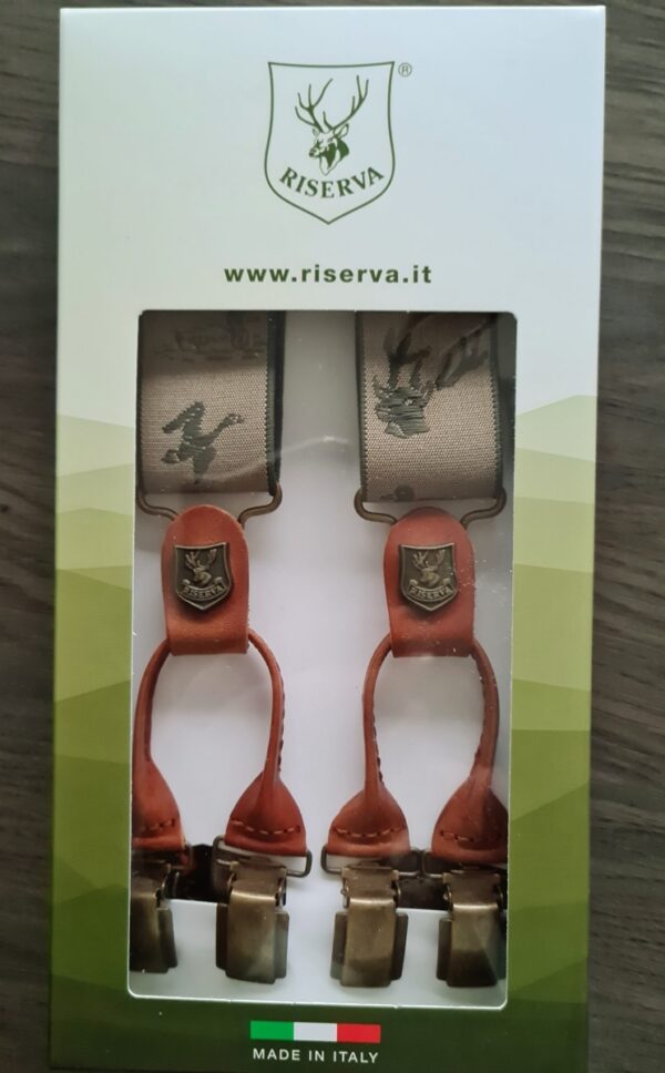 Riserva broekbretellen met clips