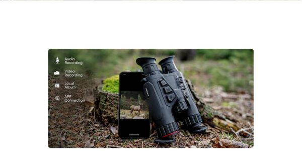 Hikmicro Habrok 4K HE25LN binocular 940nm thermal & optical image