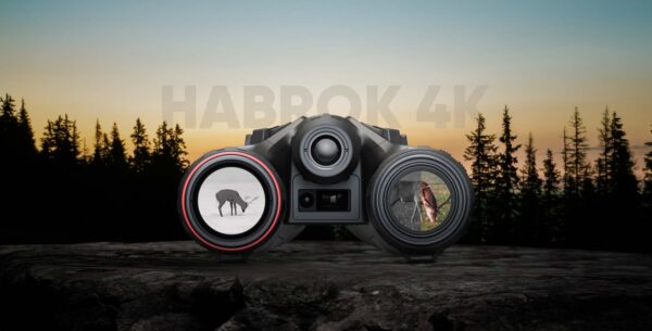 Hikmicro Habrok 4K HE25LN binocular 940nm thermal & optical image