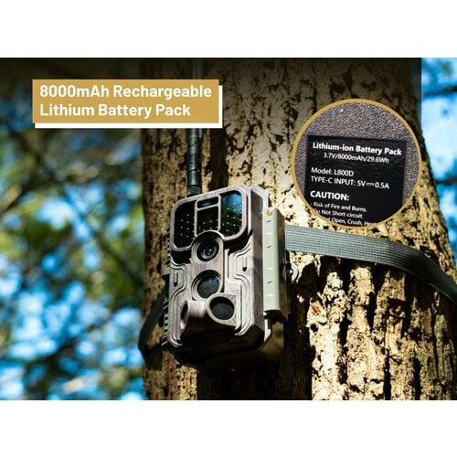 Meidase Pro Max Live Stream 4G LTE mobiele trailcamera zonder sim kaart