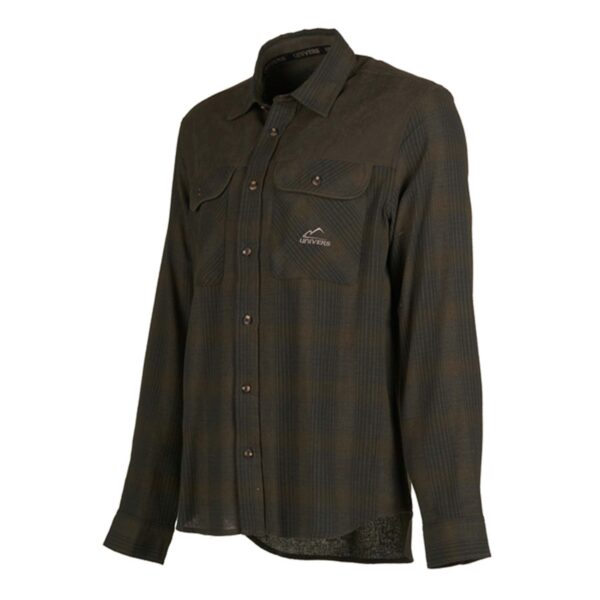 Univers Flanellen Hemd met Suede Patches