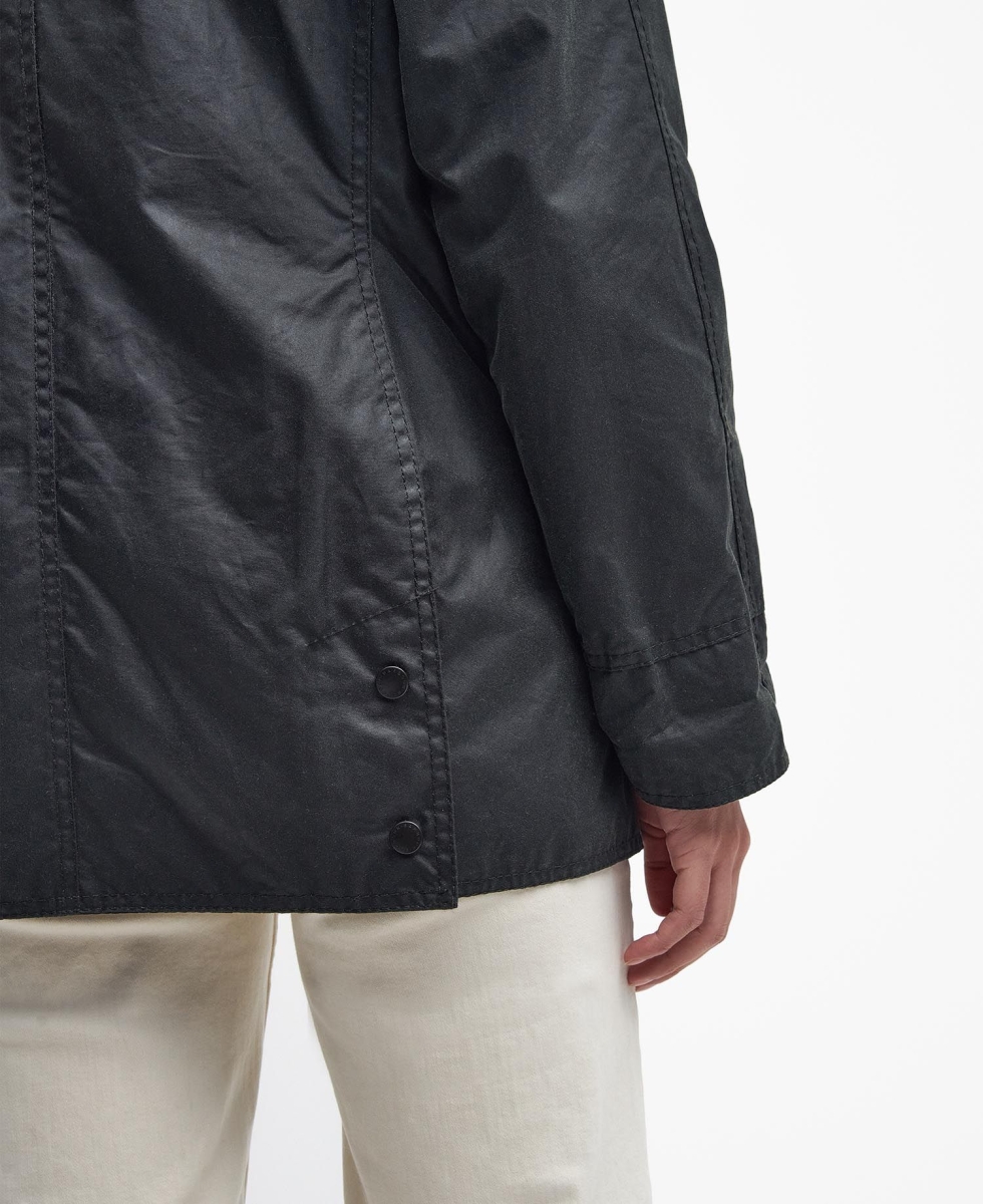 Barbour Beadnell Wax Jacket, kleur sage