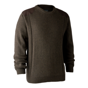 Deerhunter Sheffield Knit met ronde hals Dark Elm