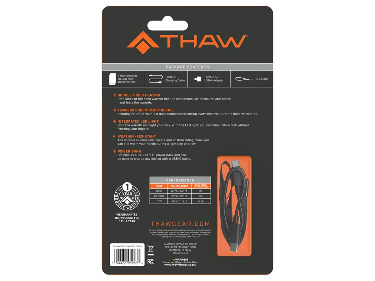 Thaw Handwarmer Oplaadbaar 10000mAh