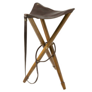 Driepoot Kruk 75 cm lederen zitvlak