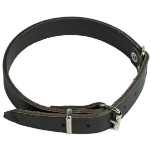 Honden Halsband Donker Bruin