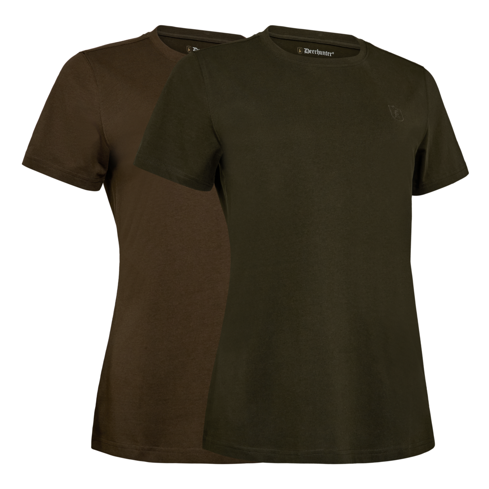 Deerhunter Lady 2-pack T-shirt Fallen Leaf/Timber